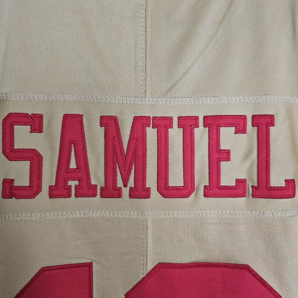 San Francisco 49ers DEEBO SAMUEL #19 Gold NFL On Field Jersey Size Men Small NEW - Picture 6 of 11